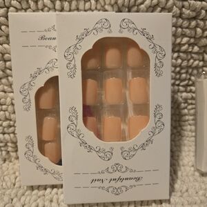 Peach Nude Press-On Nails - Sheer Peach Set